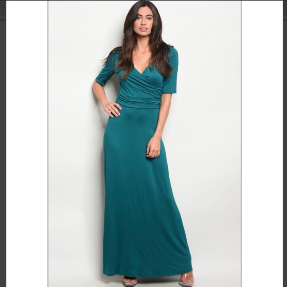 Teal Goddess Dress
